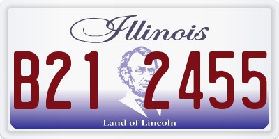 IL license plate B212455