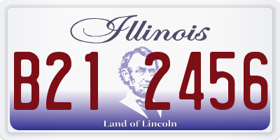 IL license plate B212456