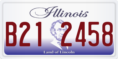 IL license plate B212458