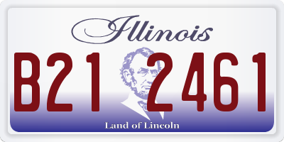 IL license plate B212461