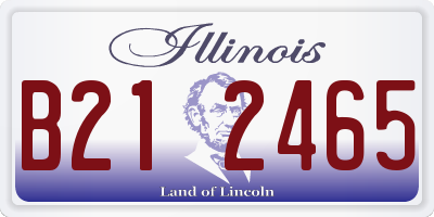 IL license plate B212465