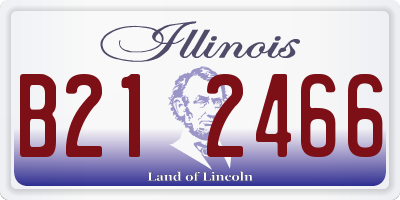 IL license plate B212466