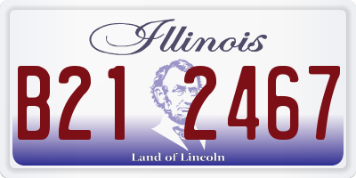IL license plate B212467