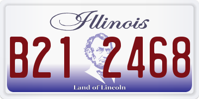 IL license plate B212468