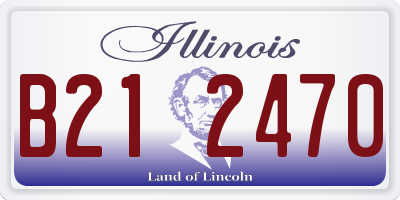 IL license plate B212470