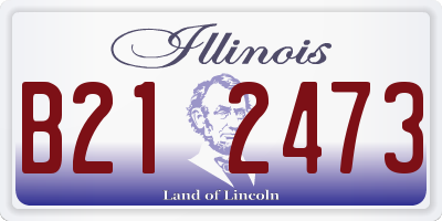 IL license plate B212473