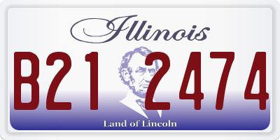 IL license plate B212474