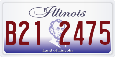 IL license plate B212475