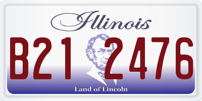 IL license plate B212476