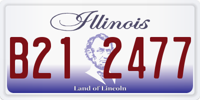 IL license plate B212477
