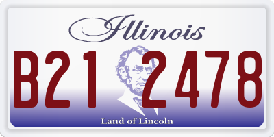 IL license plate B212478