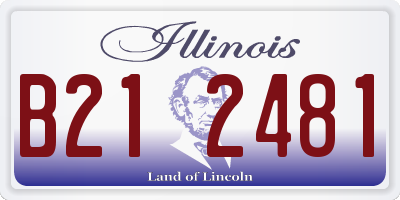 IL license plate B212481