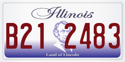 IL license plate B212483