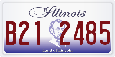 IL license plate B212485
