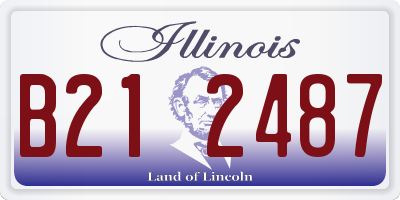 IL license plate B212487
