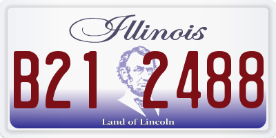 IL license plate B212488