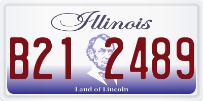 IL license plate B212489
