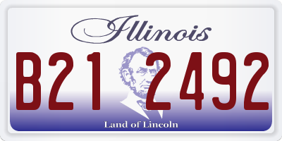 IL license plate B212492