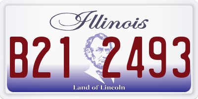 IL license plate B212493