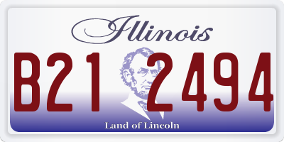 IL license plate B212494