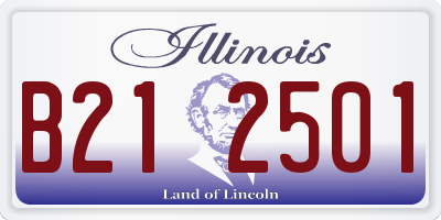 IL license plate B212501