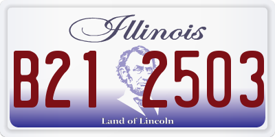 IL license plate B212503