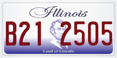 IL license plate B212505