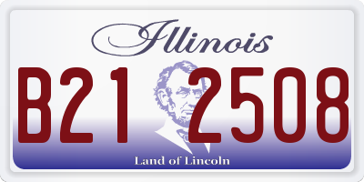 IL license plate B212508