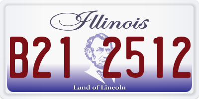 IL license plate B212512