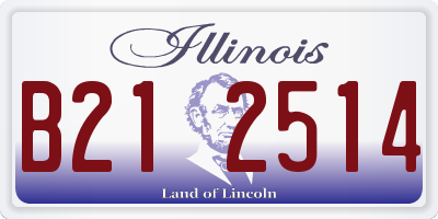 IL license plate B212514