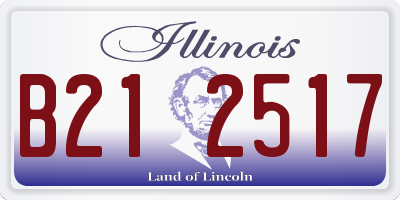 IL license plate B212517