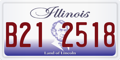 IL license plate B212518