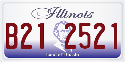 IL license plate B212521
