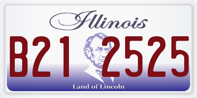 IL license plate B212525
