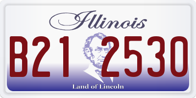 IL license plate B212530