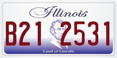 IL license plate B212531