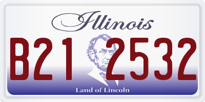 IL license plate B212532