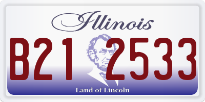 IL license plate B212533