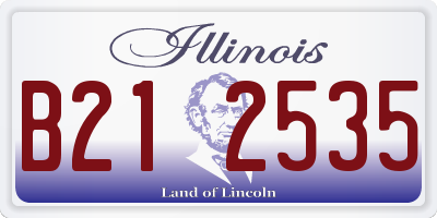 IL license plate B212535