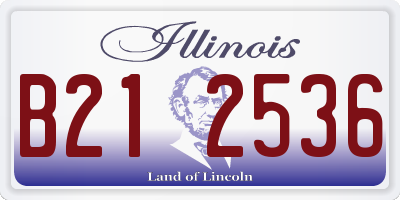 IL license plate B212536