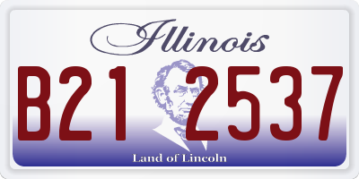 IL license plate B212537