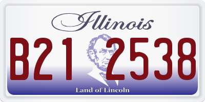 IL license plate B212538