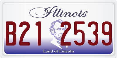 IL license plate B212539