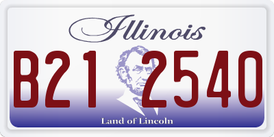 IL license plate B212540