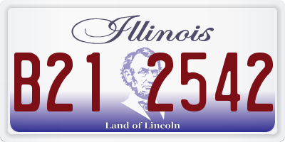IL license plate B212542