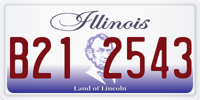 IL license plate B212543