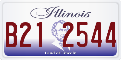 IL license plate B212544