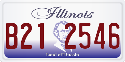 IL license plate B212546