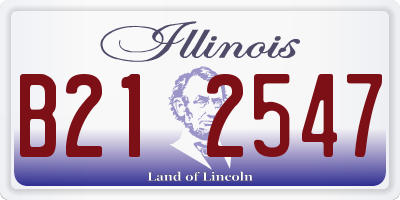 IL license plate B212547
