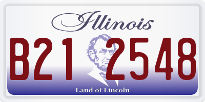 IL license plate B212548